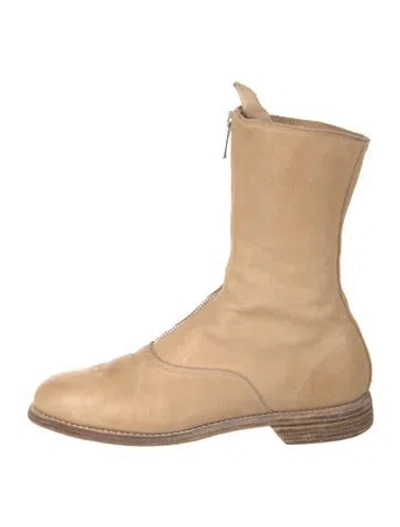 Pre-owned Guidi Leather Boots In Neutrals