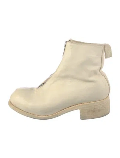 Pre-owned Guidi Leather Boots In Neutrals