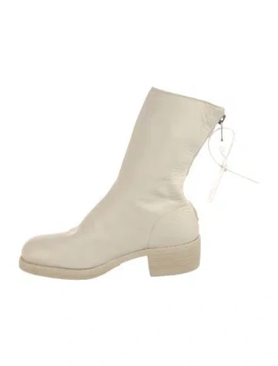 Pre-owned Guidi Leather Boots In Neutrals