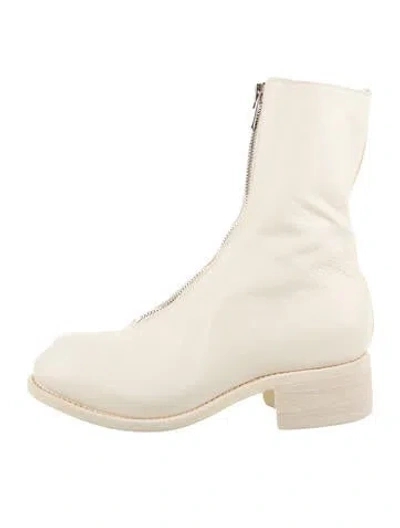 Pre-owned Guidi Leather Boots In Neutrals
