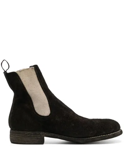 Guidi Leather Chelsea Boots In Brown