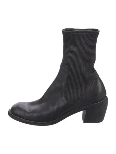 Pre-owned Guidi Leather Chelsea Boots In Black