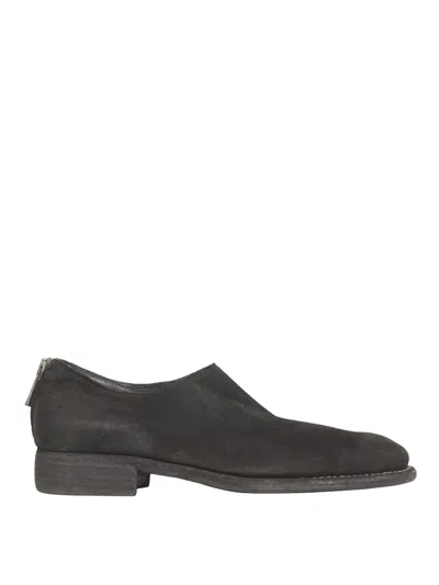 Guidi Leather Lace-up In Black