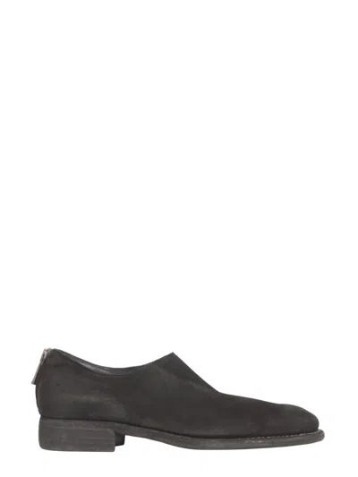 Guidi Leather Lace-up In Black