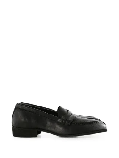 Guidi Leather Loafers In Black