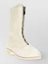 Guidi Leather Mid-calf Round Toe Flat Boots