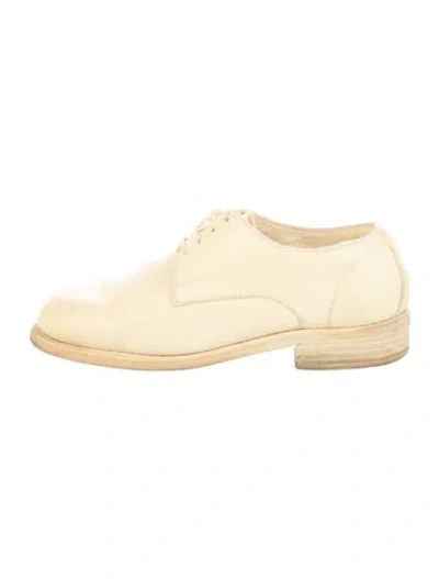 Pre-owned Guidi Leather Oxfords In Neutral