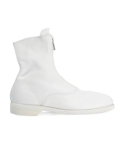 GUIDI LOGO SHORT BOOTS