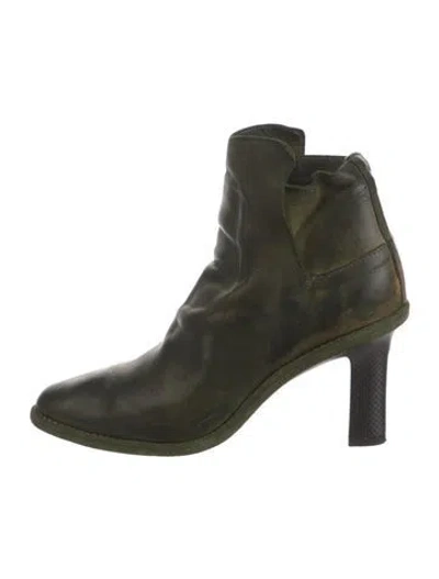Pre-owned Guidi Mc87 Leather Boots In Green