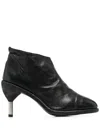 Guidi Metal-heel Ankle Boots In Black