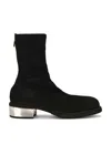 Guidi Metal Heel Back Zip Boot In Black