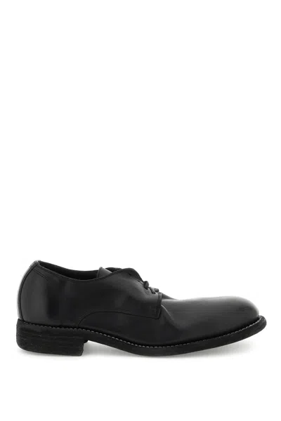 Guidi Moma Leather Lace-ups Men In Black