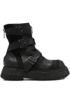 Guidi Multi-strap Boots In Black