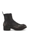 Guidi Soft Horse Full Grain Front Zip Boots In Black