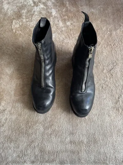 Pre-owned Guidi Pl1 Front Zip Boots