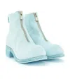 Guidi Pl1 Front Zipper Bootie In Blue