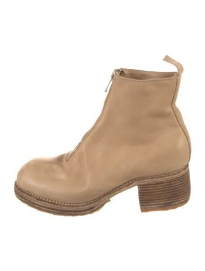 Pre-owned Guidi Pl1 Leather Boots In Brown