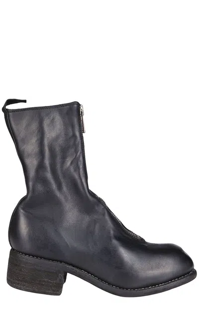Guidi Pl2 Front Zip Boots In Black
