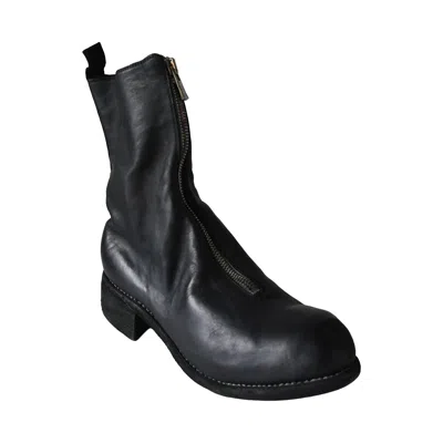 Guidi Pl2 Soft Horse Full Grain Front Zip Boot Black