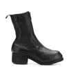 Guidi Rear-zip Horse Leather Boots In Black