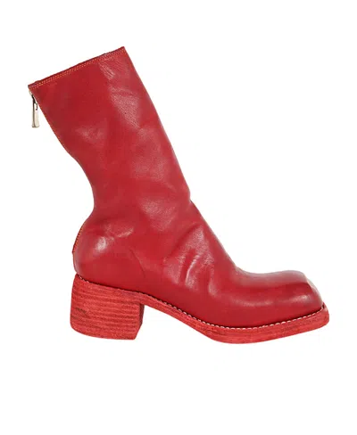 GUIDI GUIDI BACK ZIPPED MID BOOTS