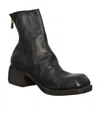 Guidi Back-zip Short Boots In Black