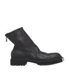 Guidi Rear Zipper Boots In Black
