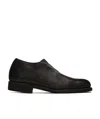 Guidi Round Head Loafer Shoes In Black