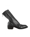 Guidi Round-head Short Boots In Black