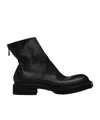 Guidi Round-head Short Boots In Black
