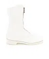 Guidi Round-headed Casual Boots In White