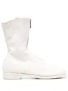 Guidi Round-headed Casual Boots In White