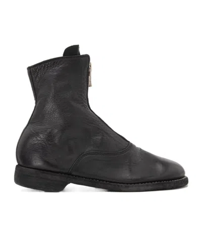 Guidi Round-toe Mid-calf Boots With Front Zipper In Multi