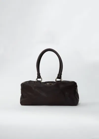Guidi Shoulder Leather Bag, Medium
