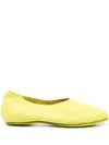 Guidi Slip-on Leather Loafers In Green