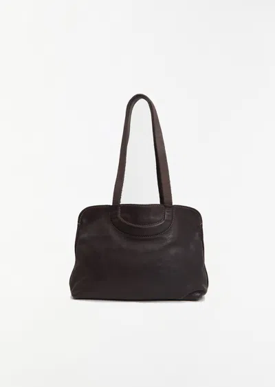 Guidi Small Shoulder Bag, Small In Dark Brown