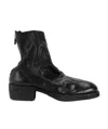 Guidi Soft Zipped Ankle Boots In Black