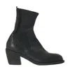 Guidi Spliced Short Boots In Black