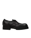 Guidi Square-toed Lace-up Casual Shoes In Black