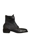 Guidi Stivale Allacciato In Pelle Con Zip