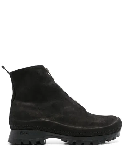 Guidi Suede Ankle Boots In Black