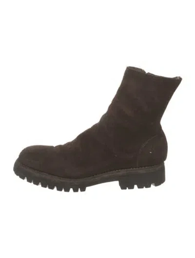 Pre-owned Guidi Suede Boots In Brown