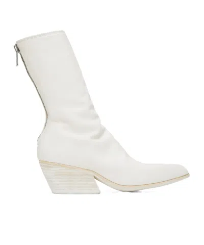 Guidi Tx08 High-heeled Boots In White