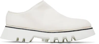 Guidi White Soft Horse Full Grain Slip-on Loafers In Co00t White