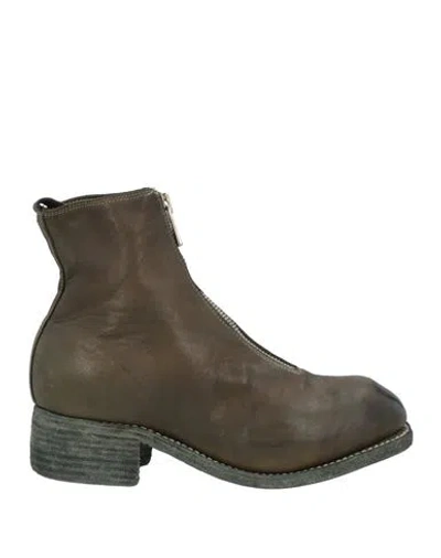 Guidi Woman Ankle Boots Dark Green Size 8 Leather