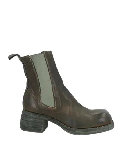 Guidi Woman Ankle Boots Military Green Size 7.5 Leather