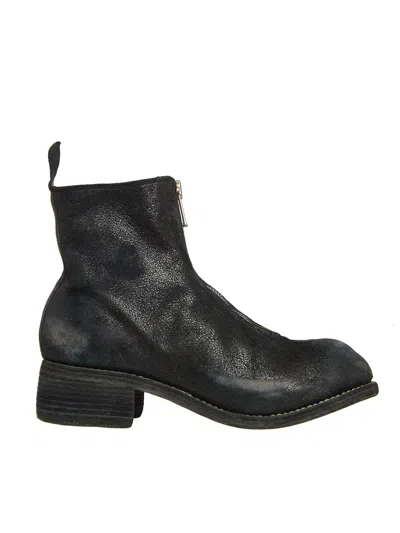 Guidi Women's Boots With Front Zip In Black