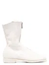 Guidi Round-headed Casual Boots In White