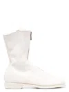 Guidi Round-headed Casual Boots In White