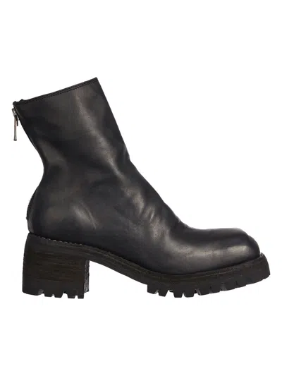 Guidi Women's Stivale Allacciato In Black